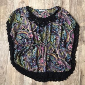 Sheer Paisley Design Top